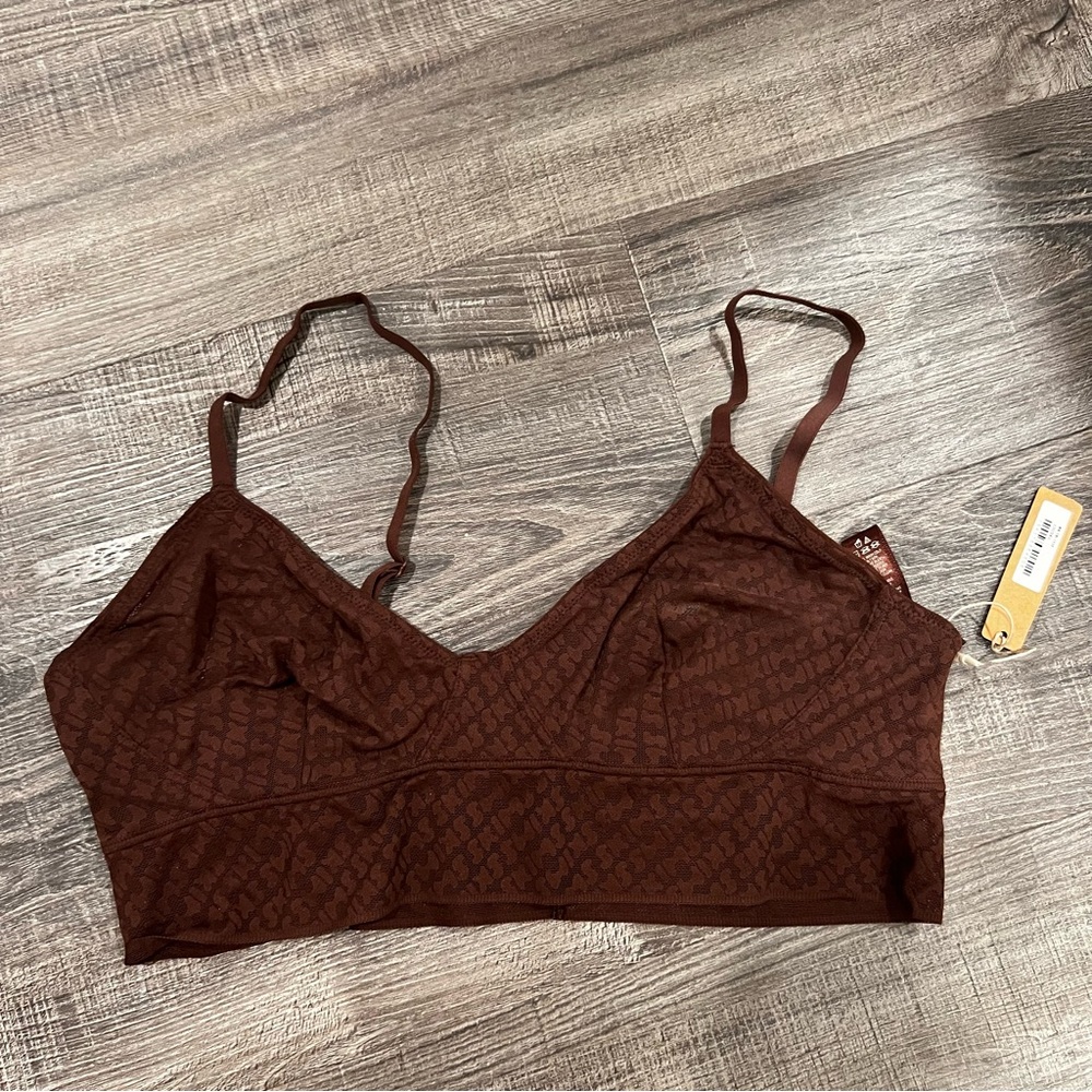 SKIMS logo triangle bralette
